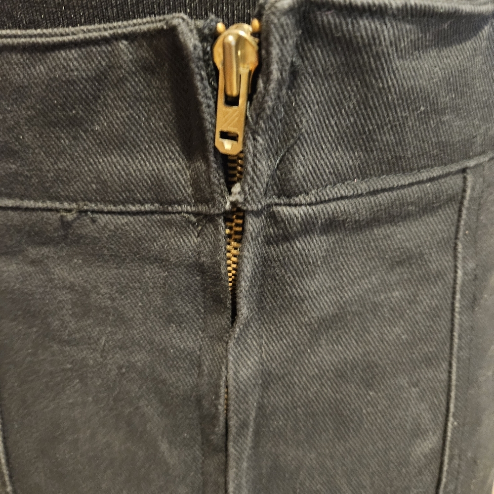 Vintage 80s Black Denim Pencil Skirt by SWITCH - Picture 13 of 14